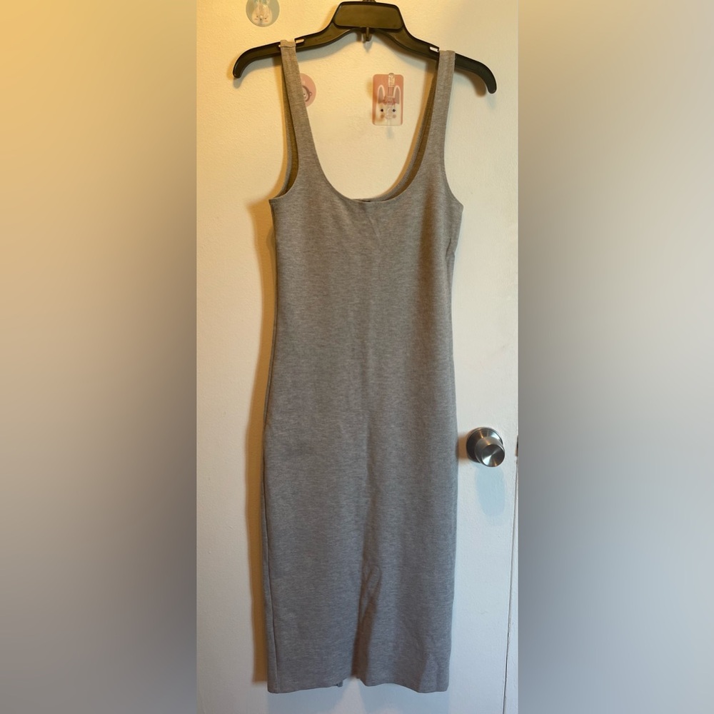Grey multifunctional midi dress. Size S/6. NWOT.